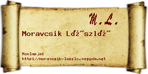 Moravcsik László névjegykártya